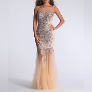 Dave & Johnny Purple Prom Dress